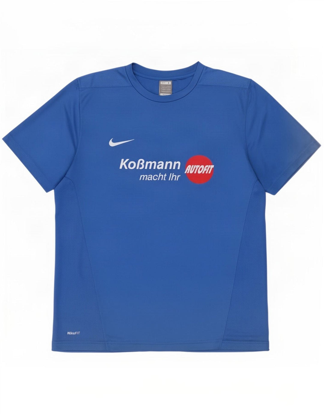 Ανδρικό γραφικό μπλουζάκι Nike τοπ UK 42/44 μεγάλο μπλε πολυεστέρας