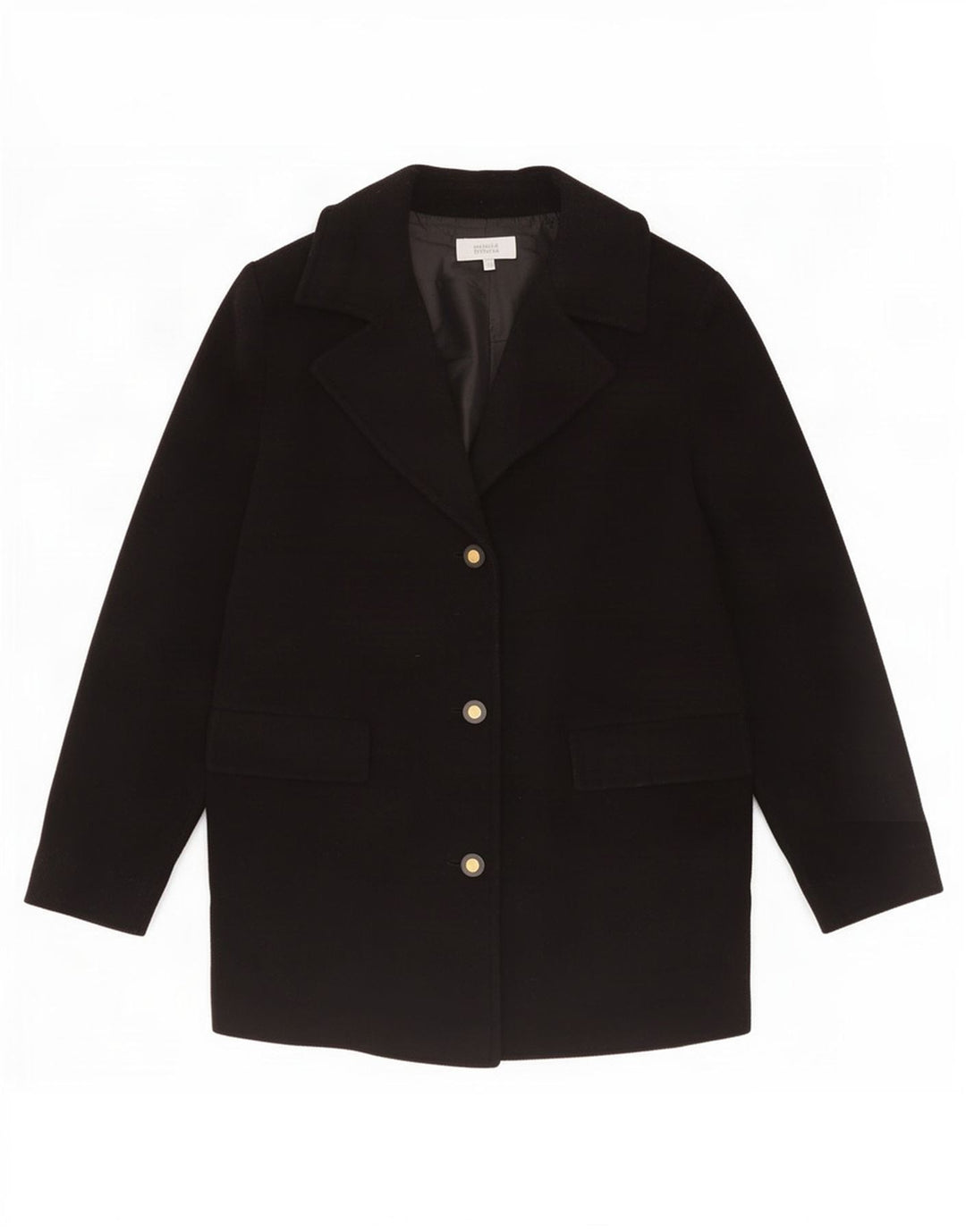 Marks & Spencer Γυναικείο Μπουφάν Blazer UK 18 XL Μαύρο Μαλλί