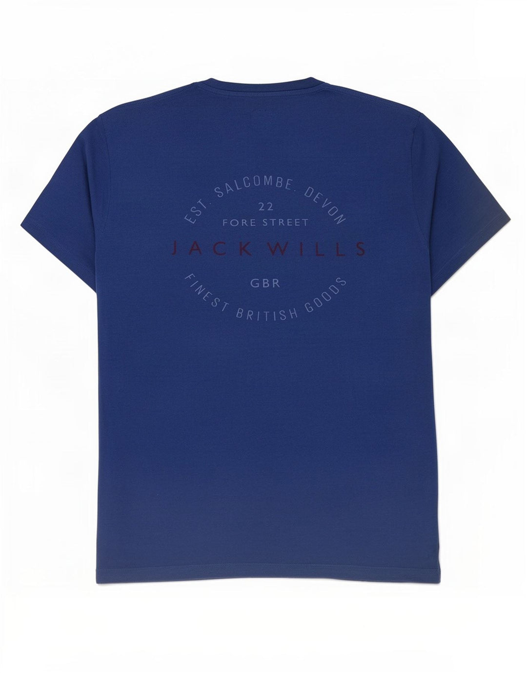 Jack Wills Ανδρικό γραφικό μπλουζάκι Μπλουζάκι από μεσαίο μπλε βαμβακερό
