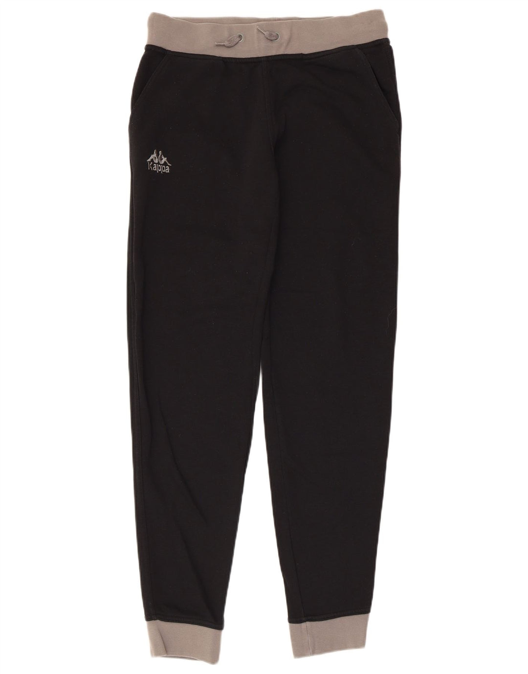 Kappa Γυναικεία αθλητική φόρμα Παντελόνι Joggers UK 14 Medium Black Cotton
