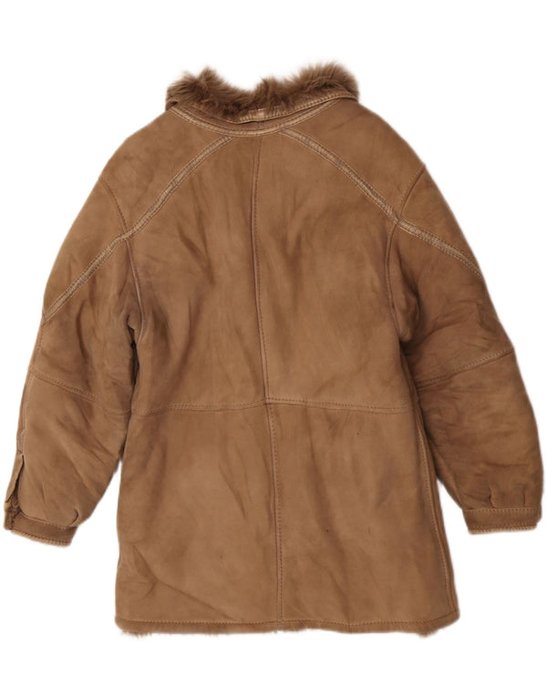 Vintage Γυναικείο Shearling Jacket IT 44 Medium Beige Shearling