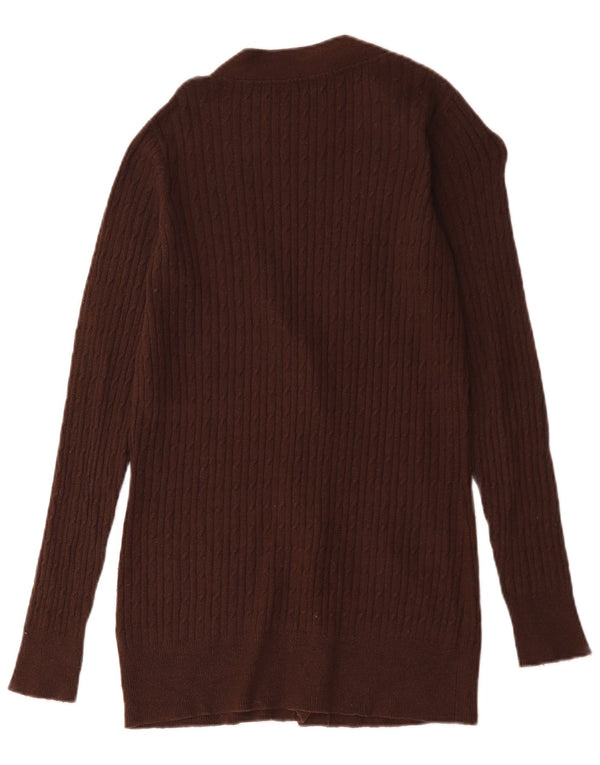 Zara Γυναικεία Ζακέτα UK 16 Large Brown