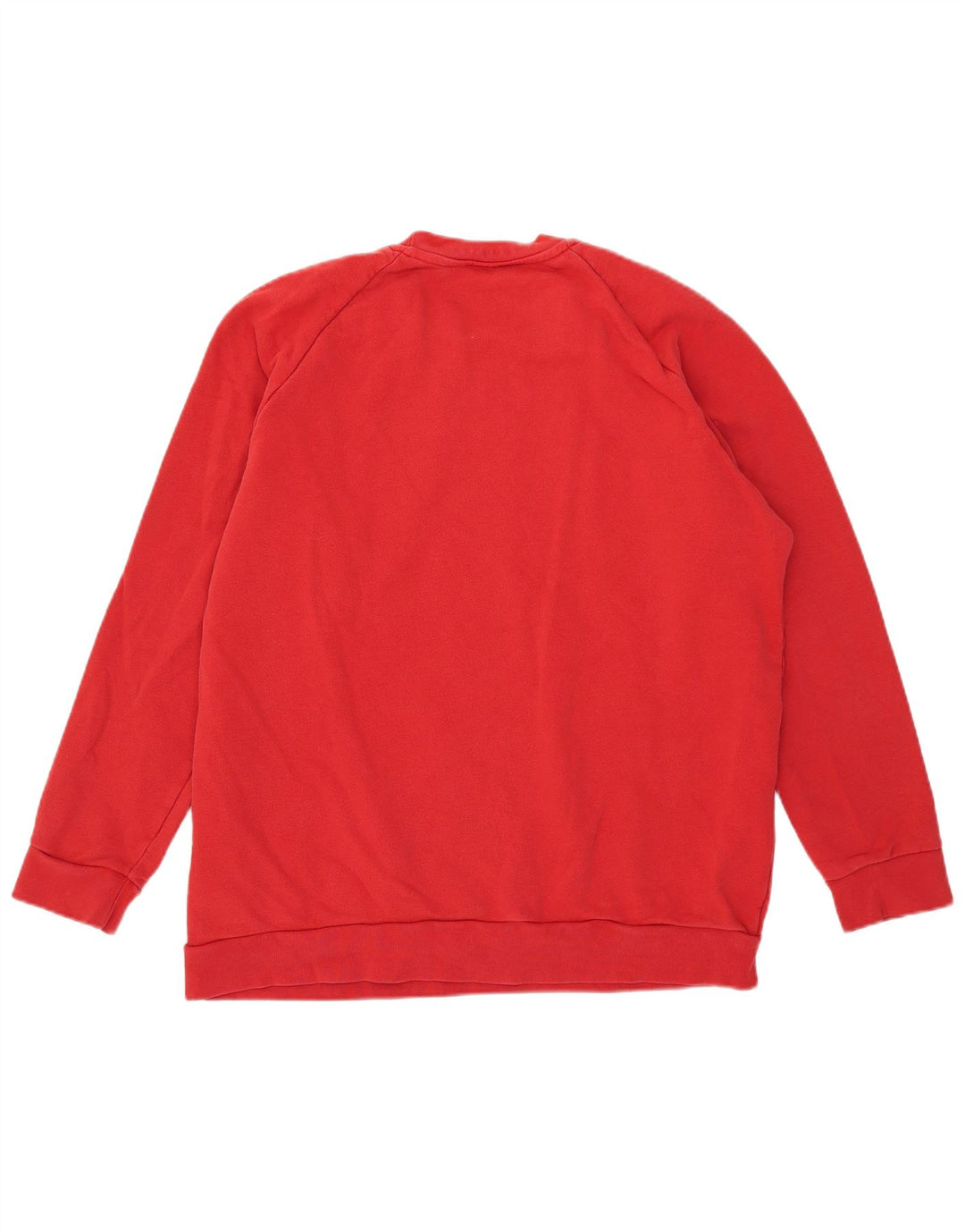 Ανδρικό γραφικό φούτερ Adidas Jumper μεγάλο κόκκινο βαμβακερό