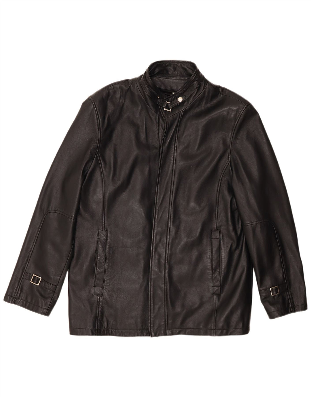 Vintage Ανδρικό Δερμάτινο Μπουφάν UK 38 Medium Black Leather