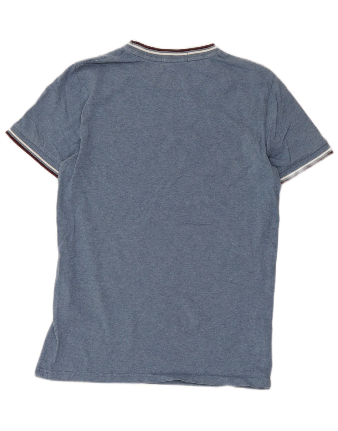 Fred Perry Ανδρικό T-Shirt Top Μικρό Μπλε Βαμβακερό