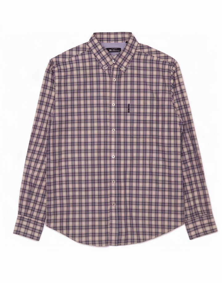 Ανδρικό πουκάμισο Ben Sherman, μεσαίο μπλε, βαμβακερό