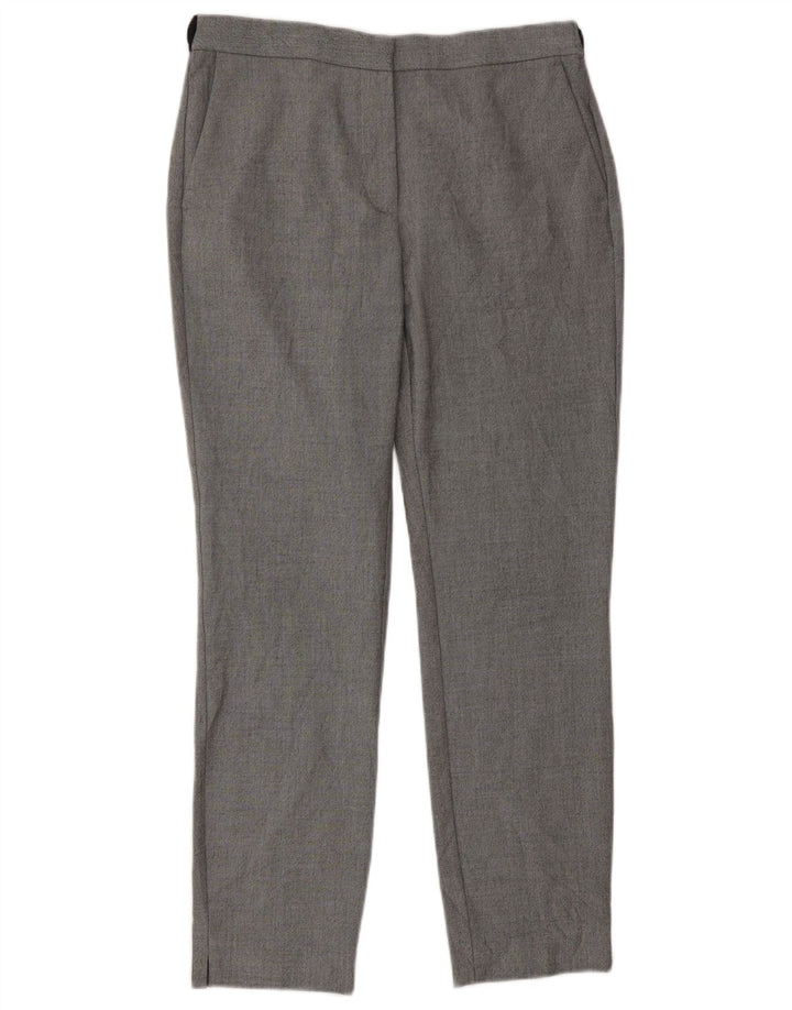 Zara Γυναικείο κωνικό παντελόνι Chino Medium W30 L28 Grey Check Polyester