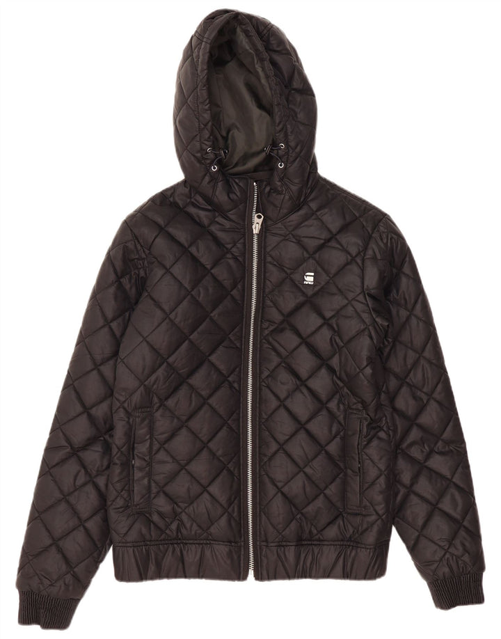 Ανδρικό μπουφάν με κουκούλα G-Star UK 36 Small Black