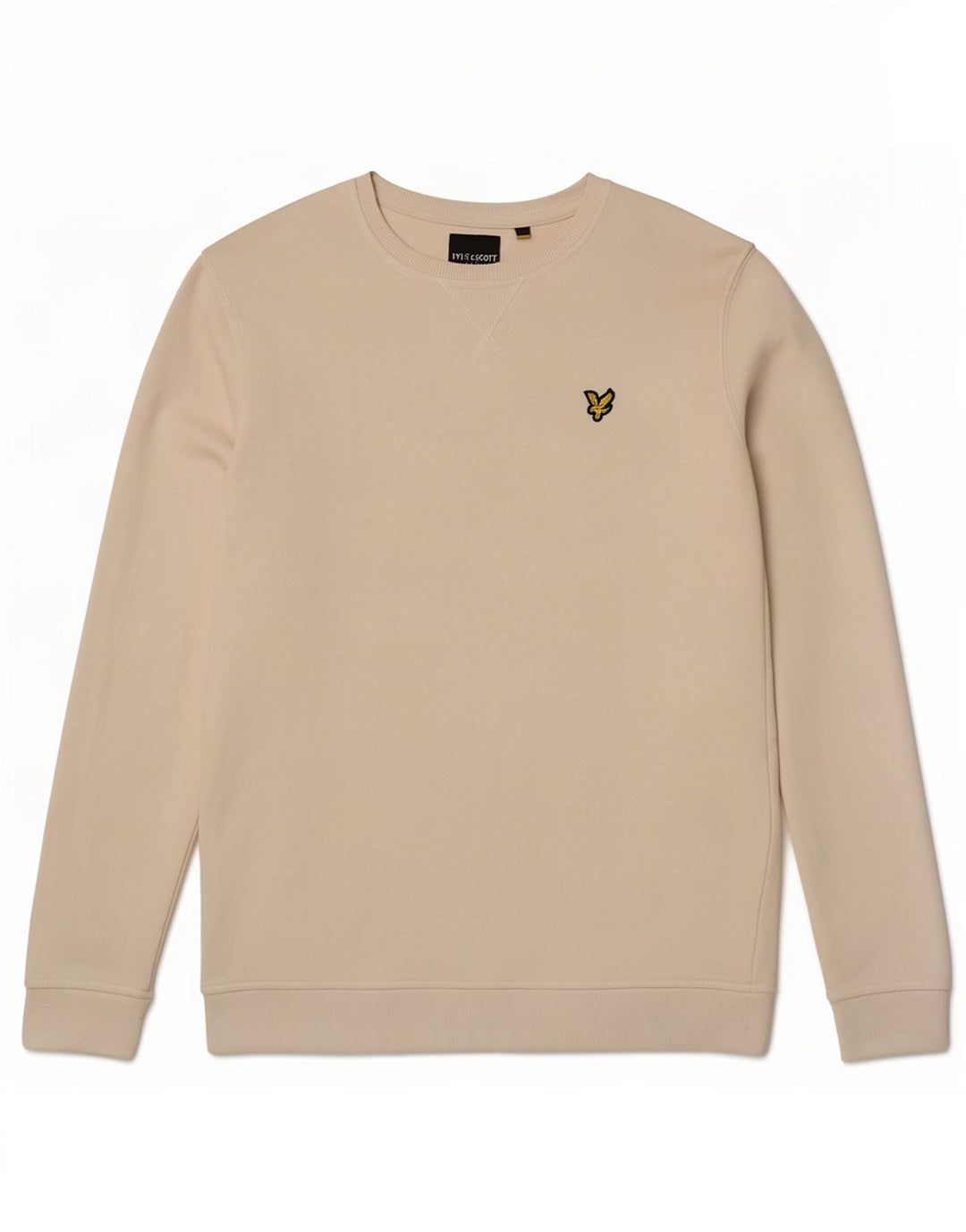 Ανδρικό φούτερ Lyle & Scott Jumper από μεσαίο λευκό βαμβακερό