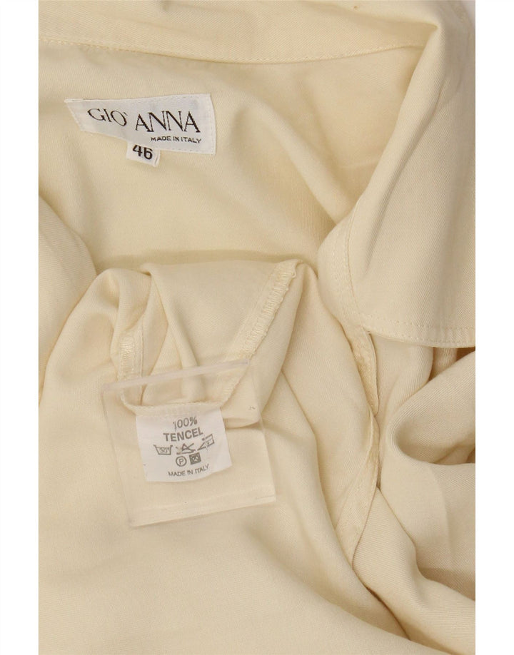 Gio Anna Γυναικείο Πουκάμισο IT 46 Large Off White Tencel