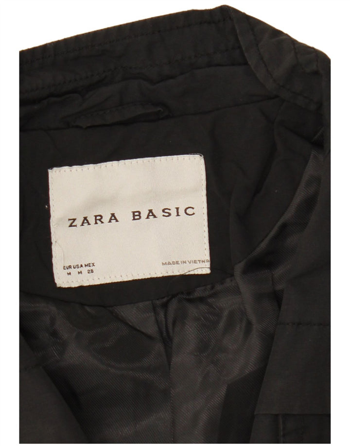 Zara Γυναικείο Military Jacket UK 12 Medium Black