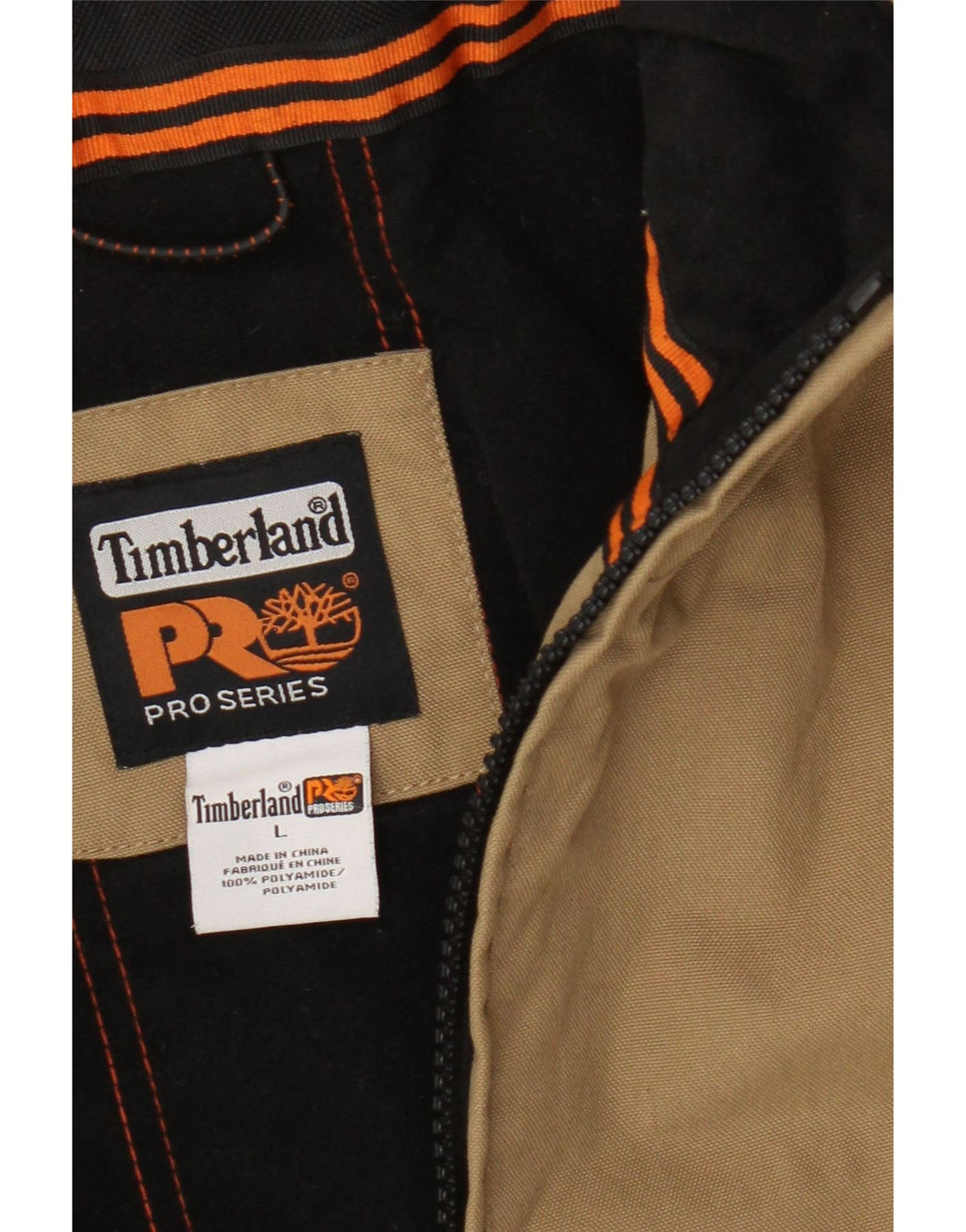 Ανδρικό μπουφάν Timberland UK 40 Large Beige Colourblock Polyamide