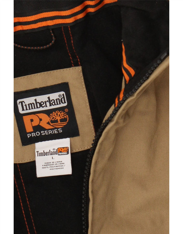 Ανδρικό μπουφάν Timberland UK 40 Large Beige Colourblock Polyamide