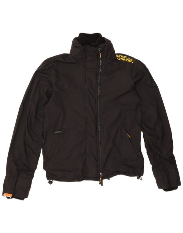 Superdry Γυναικείο Μπουφάν Windbreaker UK 14 Medium Black Nylon
