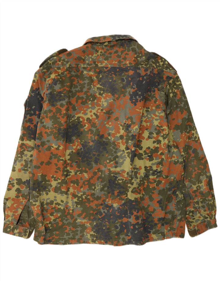 Vintage Ανδρικό Στρατιωτικό Μπουφάν UK 44 2XL Χακί Καμουφλάζ Βαμβακερό
