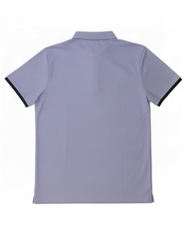 Ανδρικό πουκάμισο Adidas Polo Medium Purple ριγέ πολυεστέρας