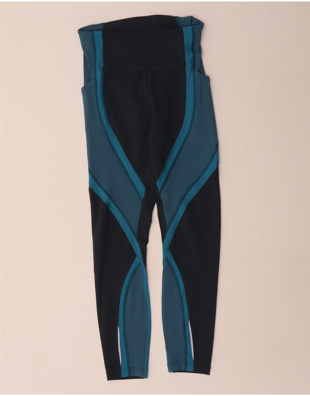Γυναικείο κολάν Lululemon US 4 Small Blue Colorblock Nylon