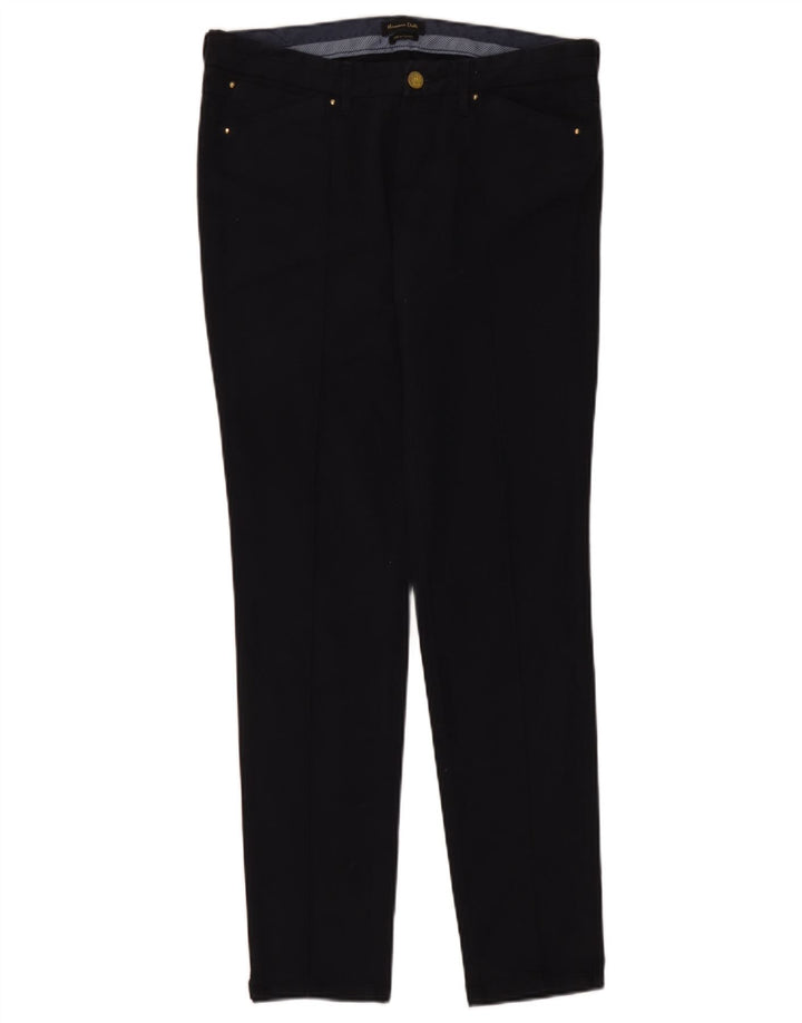 Massimo Dutti Γυναικείο λεπτό παντελόνι Chino EU 40 Medium W30 L31 Navy Blue