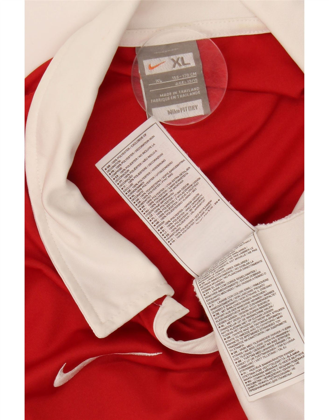 Μπλουζάκι πόλο NIKE για αγόρια 13-14 ετών XL Κόκκινο πολυεστέρας
