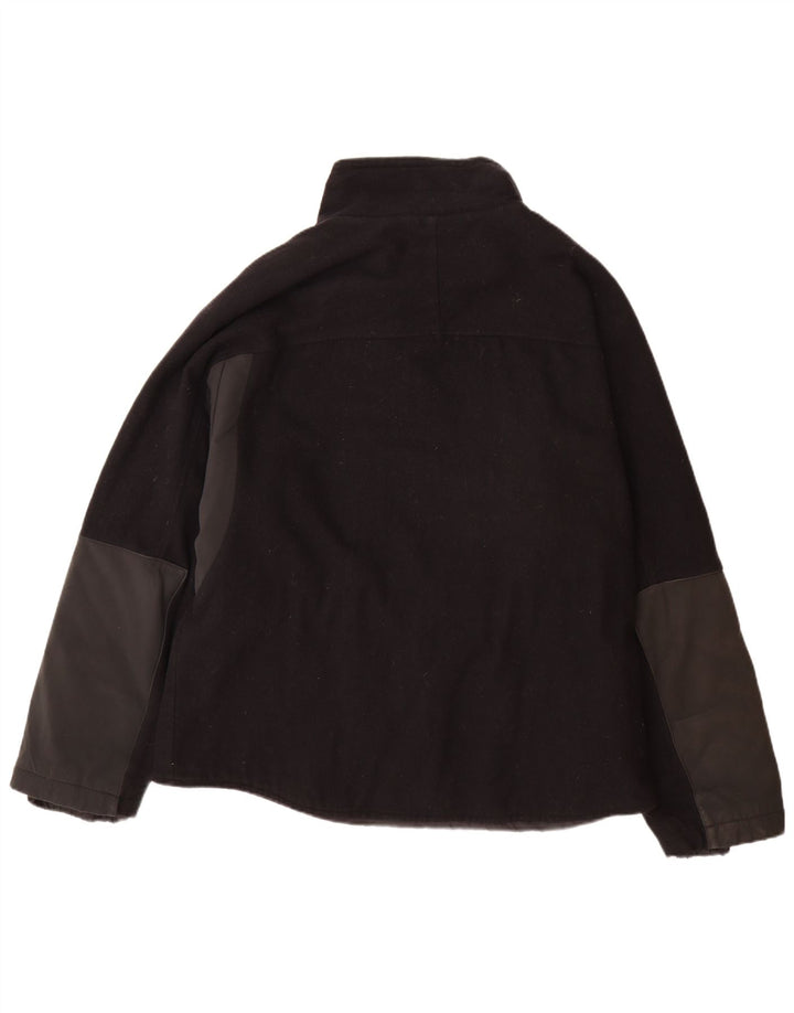 Tommy Hilfiger Ανδρικό Βοηθητικό Μπουφάν UK 44 2XL Μαύρο μαλλί χρώματος