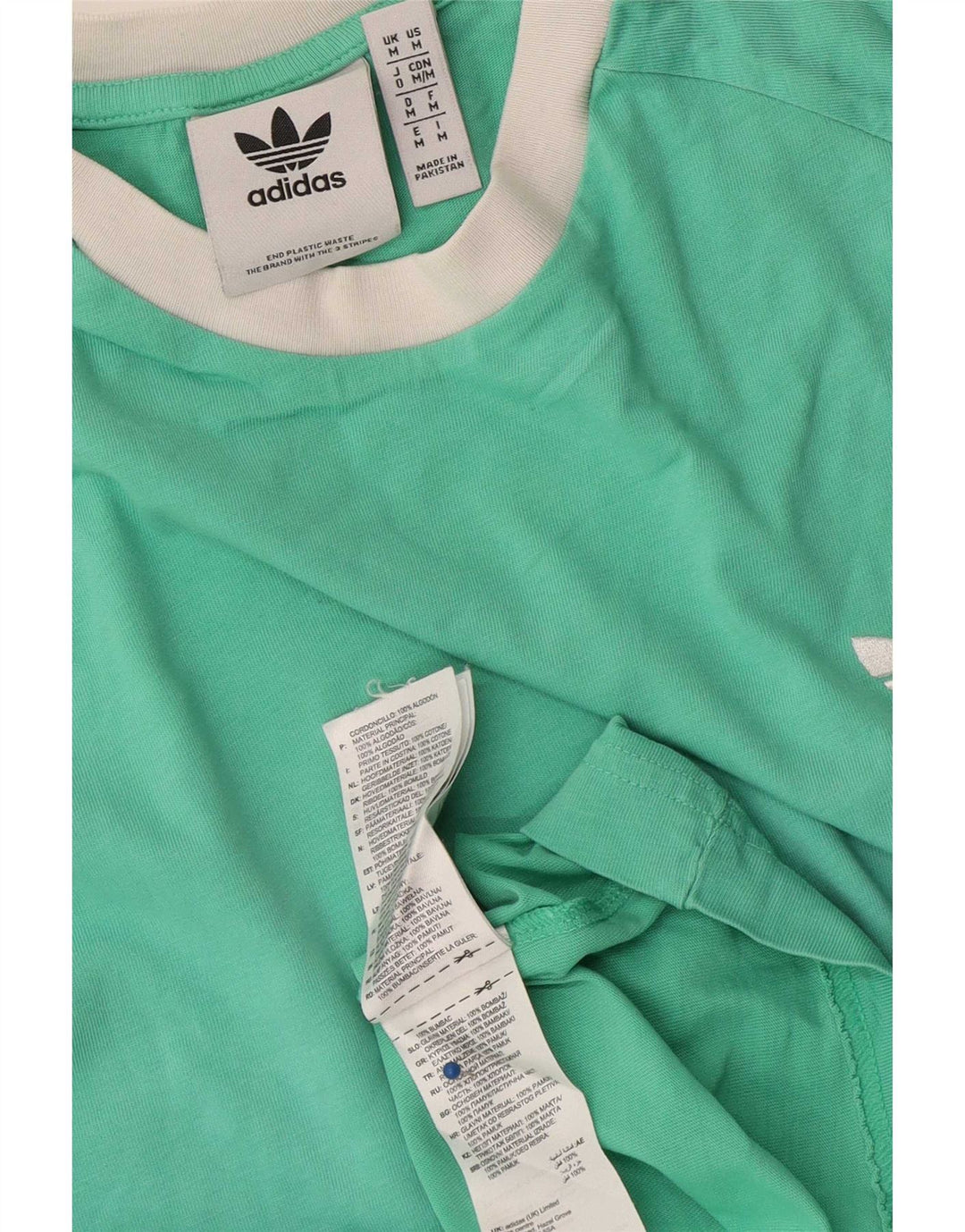 Ανδρικό T-Shirt Adidas Top Μεσαίο πράσινο βαμβακερό