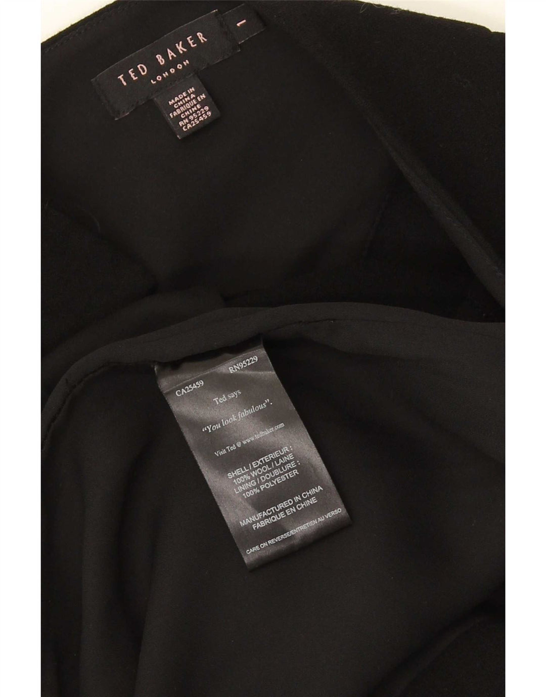 Ted Baker Γυναικείο Φόρεμα Bodycon 1 XS Μαύρο Μαλλί