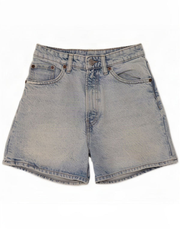 Zara Γυναικείο τζιν σορτς με ψηλόμεσο EU 34 2XS W24 Blue