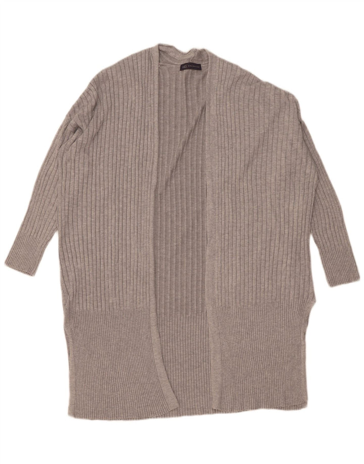 Marks & Spencer Γυναικείο Longline ανοιχτό πουλόβερ ζακέτα UK 14 Medium Grey