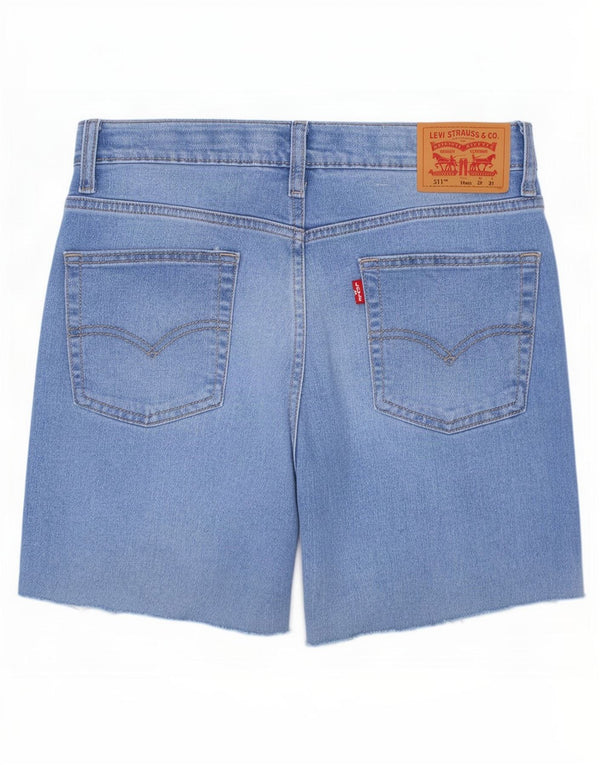 Τζιν σορτς Levi's Boys 511 Slim Fit 15-16 ετών W29 Μπλε βαμβακερό
