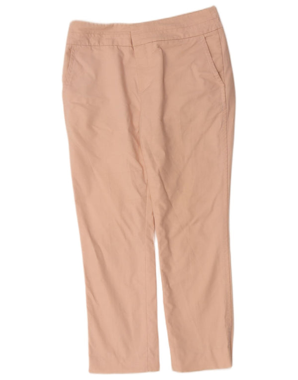 Zara Γυναικείο ίσιο παντελόνι Chino EU 38 Small W28 L25 Ροζ βαμβακερό