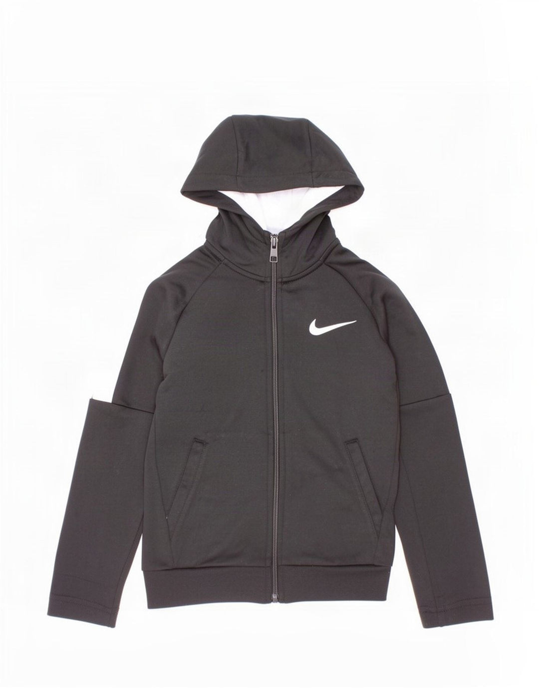 Πουλόβερ Nike Boys με φερμουάρ με κουκούλα 4-5 ετών Μικρό μαύρο πολύχρωμο πολυεστέρα