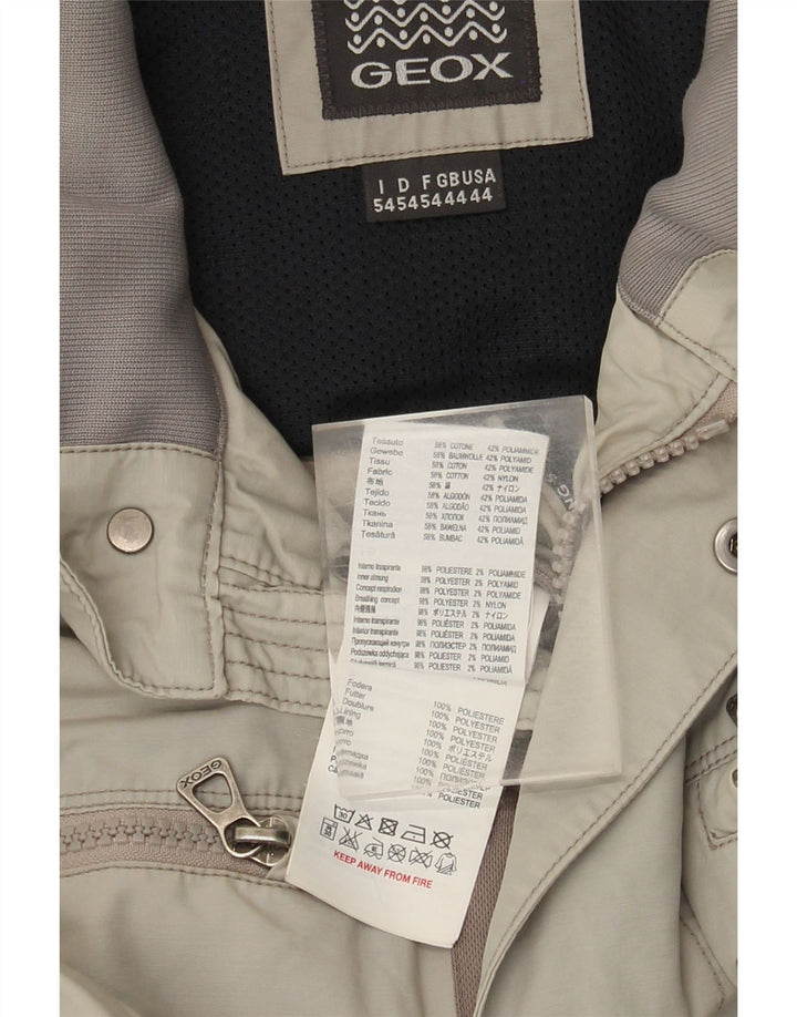 Ανδρικό μπουφάν Geox Bomber UK 44 2XL Γκρι βαμβακερό