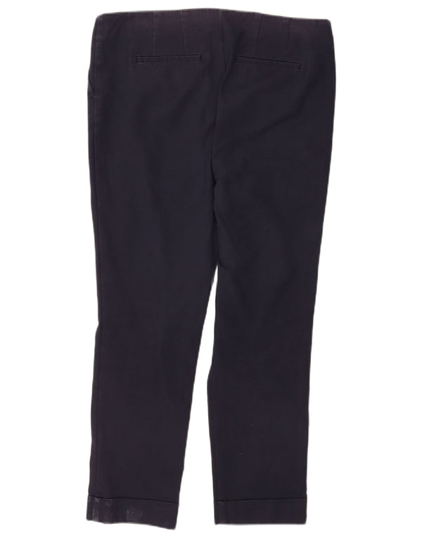 Boden Γυναικείο Skinny Cropped Παντελόνι UK 14 Large W34 L25 Navy Blue Cotton
