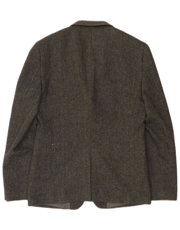 Superdry Ανδρικό σακάκι σακάκι με 2 κουμπιά UK 38 Medium Grey Ψαροκόκκαλο