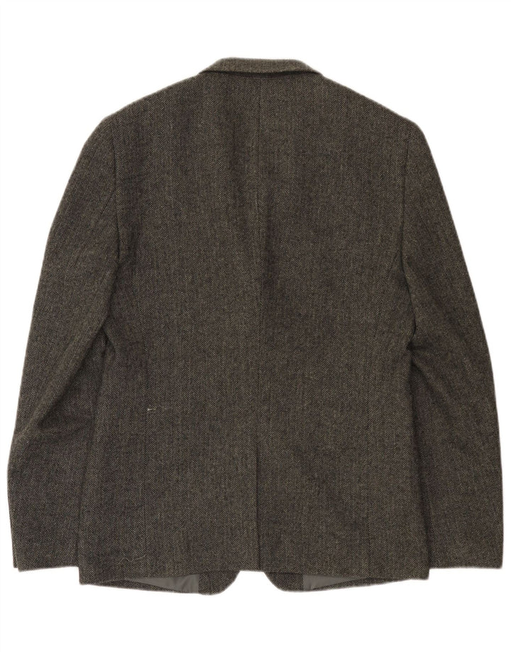 Superdry Ανδρικό σακάκι σακάκι με 2 κουμπιά UK 38 Medium Grey Ψαροκόκκαλο
