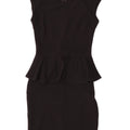 Lipsy Γυναικείο φόρεμα Peplum UK 8 Small Black Polyester