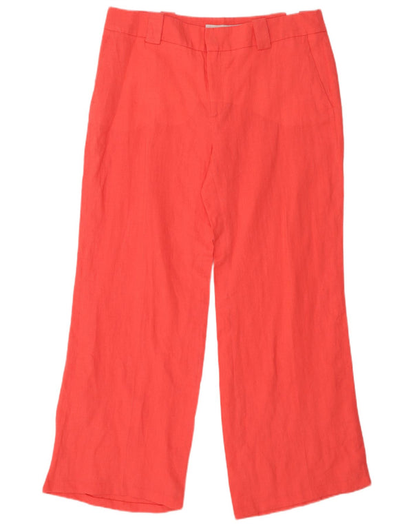 Zara Γυναικείο παντελόνι Chino με φαρδύ πόδι EU 42 Large W32 L29 Pink Len