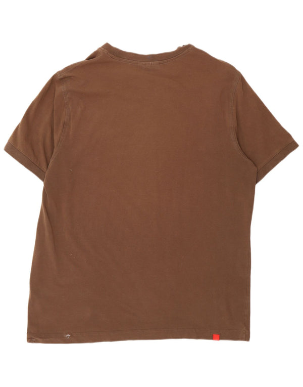 Ανδρικό γραφικό μπλουζάκι PUMA Top Large καφέ