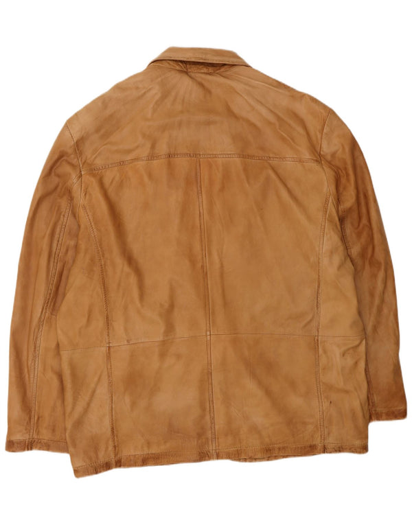 A.W.DUNMORE Ανδρικό Δερμάτινο Μπουφάν IT 58 4XL Καφέ Δερμάτινο