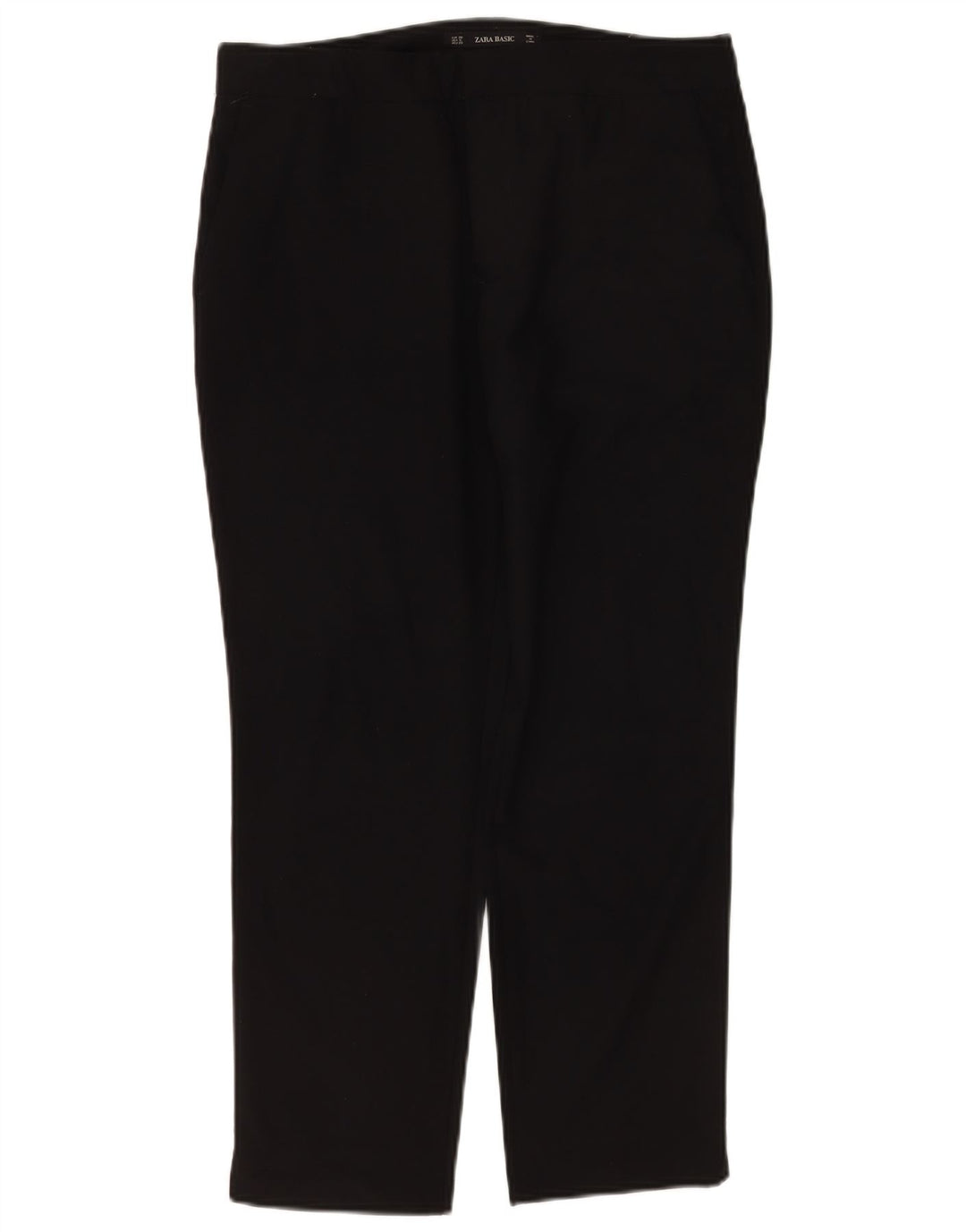 Zara Γυναικείο Slim παντελόνι Chino EU 38 Small W28 L26 μαύρο πολυεστέρα