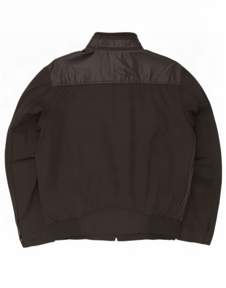 Trussardi Jeans Ανδρικό Μπουφάν Bomber IT 54 2XL Μαύρο Πολυεστέρας