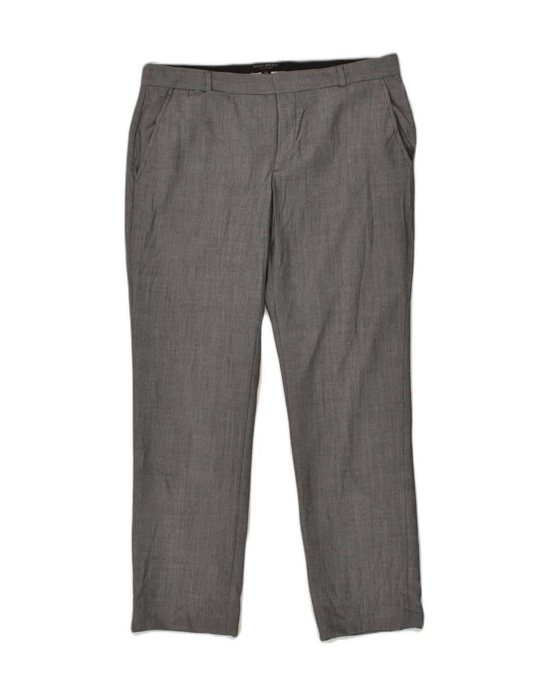 BANANA REPUBLIC Womens Slim Suit Trousers US 10 Large W36 L30 Grey | Vintage Banana Republic | Thrift | Second-Hand Banana Republic | Used Clothing | Messina Hembry 