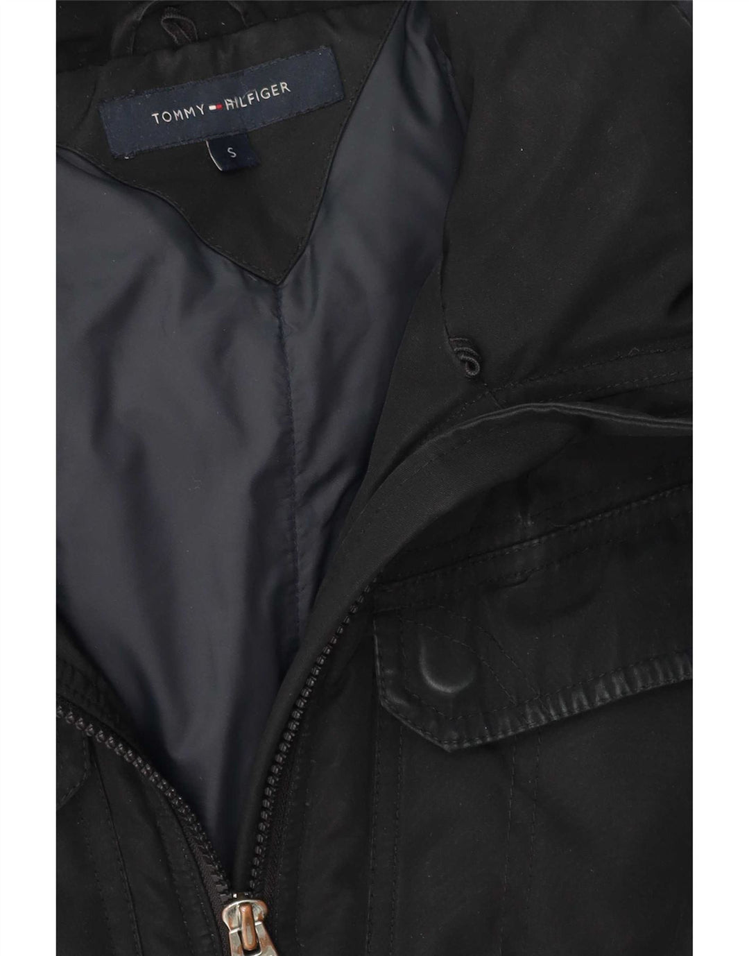 Tommy Hilfiger Ανδρικό μπουφάν με κουκούλα UK 36 Small Black