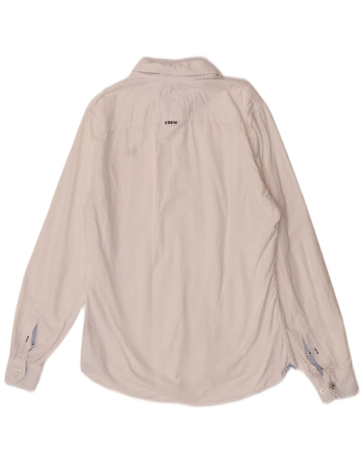 Ανδρικό πουκάμισο Crew Clothing Slim Fit, μεσαίο λευκό βαμβακερό