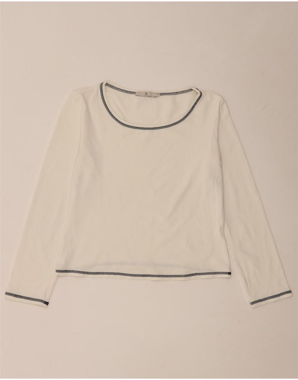 i Blues Γυναικείο Crop Μακρυμάνικο UK 14 Large White