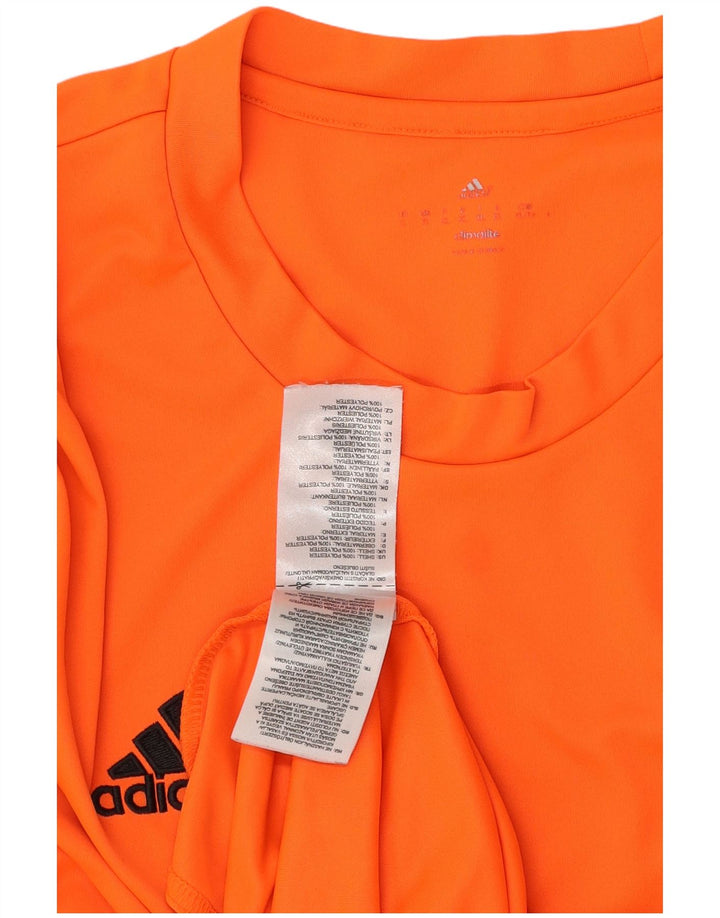 Adidas Ανδρικό T-Shirt Climalite Top XL Πορτοκαλί Πολυεστέρας