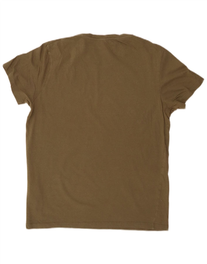 Ανδρικό T-Shirt JACK & JONES Τοπ μεσαίο χακί βαμβακερό
