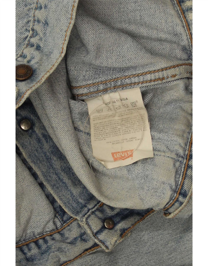 Ανδρικό τζιν μπουφάν Levi's UK 38 Medium Blue Cotton
