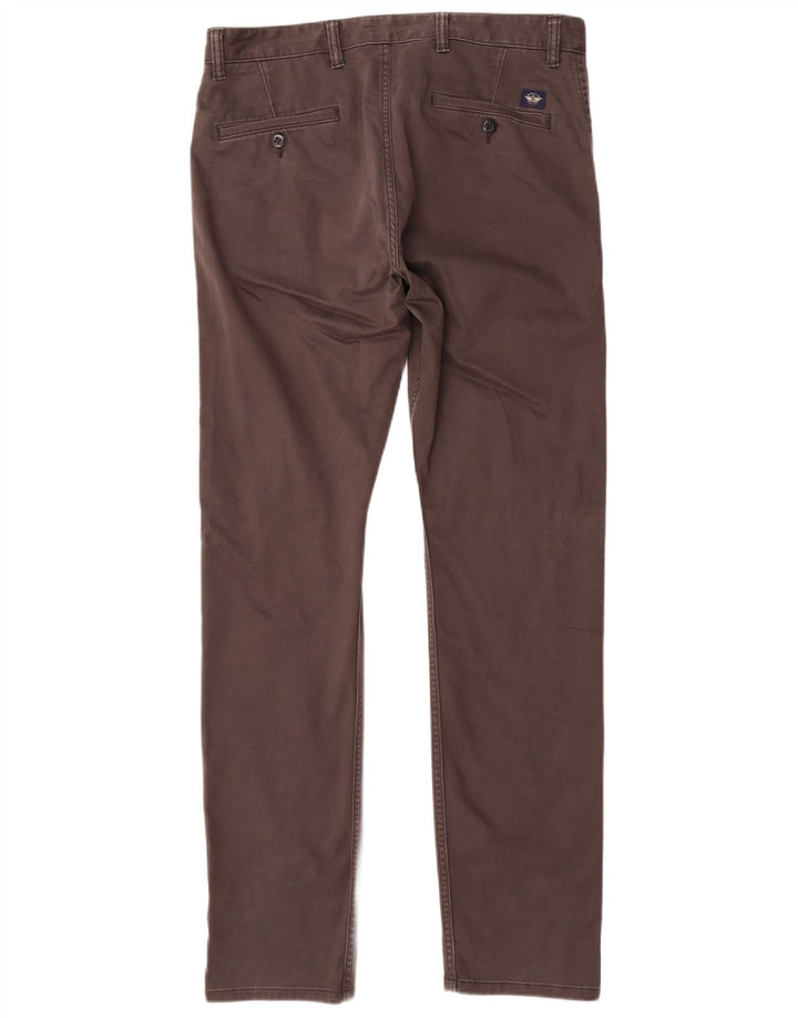 DOCKERS Ανδρικό παντελόνι Chino Slim W34 L34 Γκρι βαμβακερό