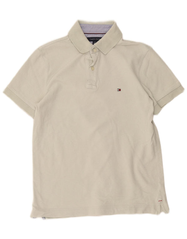 Tommy Hilfiger Ανδρικό πουκάμισο Polo Custom Fit Μικρό πράσινο βαμβακερό